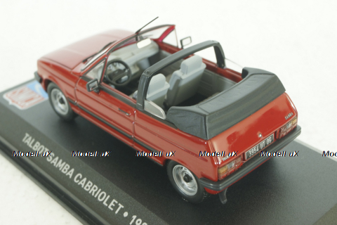 Talbot Samba Cabriolet 1983, red, Altaya 1:43