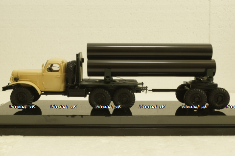 Зил-157К/ТВ-5 Трубовоз бежевая кабина, 115705, DiP Models 1:43
