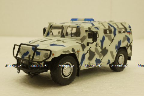 Газ-233036 Тигр СПМ-2 2005 Автолегенды СССР Спецвыпуск-Милиция СССР №10 1:43