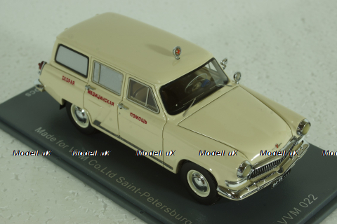 Газ-22Б Волга, Скорая помощь 1966, из к/ф Кавказская пленница, 43813, NEO 1:43