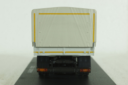 Газон Next C41R11 бортовой с тентом, зел/сер, Н232, Наш автопром 1:43