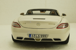 Mercedes SLS AMG Roadster R197 2009, white, 183491, Norev 1:18