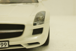 Mercedes SLS AMG Roadster R197 2009, white, 183491, Norev 1:18