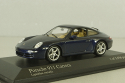 Porsche 911 (997) Carrera 2004, blue, 400063020, Minichamps 1:43