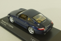 Porsche 911 (997) Carrera 2004, blue, 400063020, Minichamps 1:43