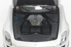 Mercedes SLS AMG Gullwing Coupe (C197) 2009, silver metallic, 183490, Norev 1:18