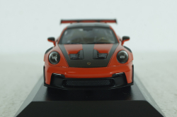 Porsche 911 (992) GT3 RS mit Weissach-Paket, red with black rims and black décor, 413062108, Minichamps 1:43