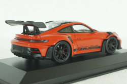 Porsche 911 (992) GT3 RS mit Weissach-Paket, red with black rims and black décor, 413062108, Minichamps 1:43
