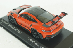 Porsche 911 (992) GT3 RS mit Weissach-Paket, red with black rims and black décor, 413062108, Minichamps 1:43