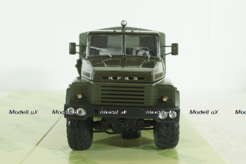 Краз-260 борт с тентом, Зеленый, 1979г, Н290, Наш Автопром 1:43