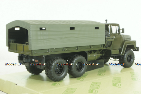 Краз-260 борт с тентом, Зеленый, 1979г, Н290, Наш Автопром 1:43