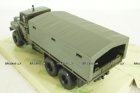 Краз-260 борт с тентом, Зеленый, 1979г, Н290, Наш Автопром 1:43