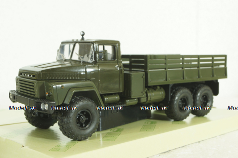 Краз-260 борт с тентом, Зеленый, 1979г, Н290, Наш Автопром 1:43