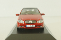 Mercedes C 230 Sport coupe (CL203) 2001, red, 430 03000, Minichamps 1:43