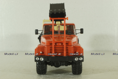 Краз-260 ЭО-4421А Экскаватор, красный/бежевий, Н745, Наш Автопром 1:43