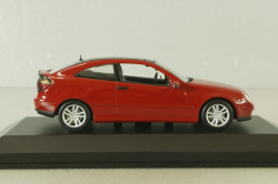 Mercedes C 230 Sport coupe (CL203) 2001, red, 430 03000, Minichamps 1:43