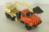Краз-260 ЭО-4421А Экскаватор, красный/бежевий, Н745, Наш Автопром 1:43