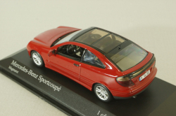 Mercedes C 230 Sport coupe (CL203) 2001, red, 430 03000, Minichamps 1:43
