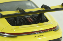 Porsche 911 (992) GT3 RS with Weissach-Paket, yellow with golden rims and black decor, 413062106,  Minichamps 1:43 