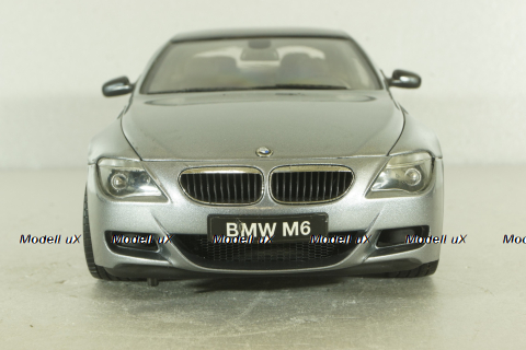 BMW M6 (E63) 2003, grey 08703S, Kyosho 1:18