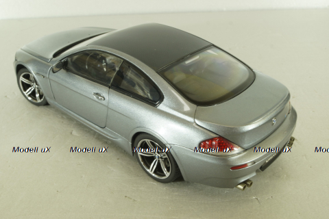 BMW M6 (E63) 2003, grey 08703S, Kyosho 1:18