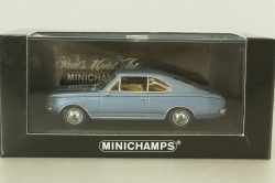 Opel Record (C) coupe 1966, blue metallic, 430046120, Minichamps 1:43