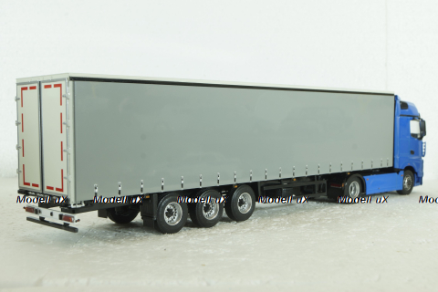 Камаз-54901 с п/п Нефаз-93341, син/серый, 102996, АвтоИстория 1:43