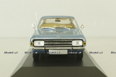 Opel Record (C) coupe 1966, blue metallic, 430046120, Minichamps 1:43