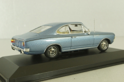 Opel Record (C) coupe 1966, blue metallic, 430046120, Minichamps 1:43
