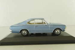 Opel Record (C) coupe 1966, blue metallic, 430046120, Minichamps 1:43