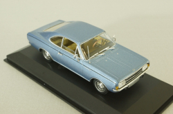 Opel Record (C) coupe 1966, blue metallic, 430046120, Minichamps 1:43