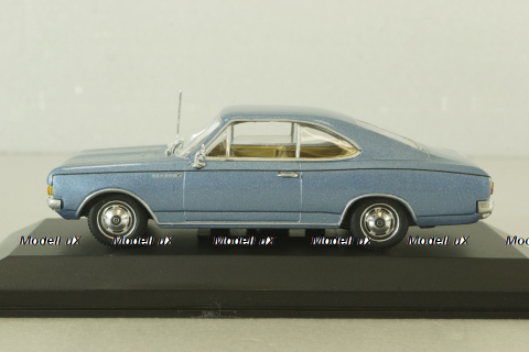 Opel Record (C) coupe 1966, blue metallic, 430046120, Minichamps 1:43
