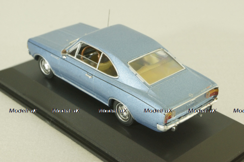 Opel Record (C) coupe 1966, blue metallic, 430046120, Minichamps 1:43