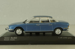 NSU RO 80, blue metallic, 1972, 430015400, Minichamps 1:43