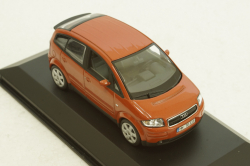 Audi A2 1999, orange 2.00.222.00748.002, Minichamps 1:43