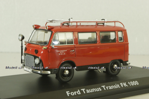 Ford Taunus Transit FK 1000 bus Feuerwehr Wels, 03195, Schuco 1:43