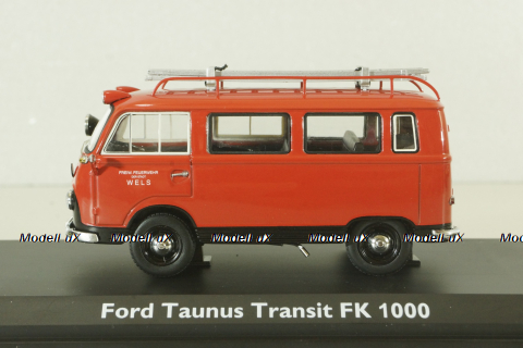 Ford Taunus Transit FK 1000 bus Feuerwehr Wels, 03195, Schuco 1:43