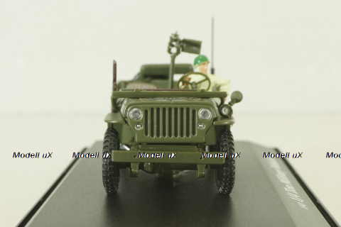 Jeep 1/4 ton military vehicle sabbia, Cararama 1:72