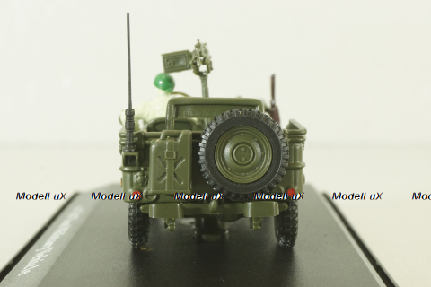 Jeep 1/4 ton military vehicle sabbia, Cararama 1:72