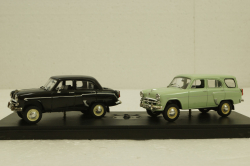 Набор из двух машин Москвич-410 и Москвич-411 4х4 полноприводный, Конверсия 1:43