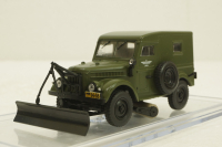 Газ-69, зеленый снегоуборочная №2, конверсия 1:43