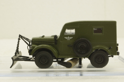 Газ-69, зеленый снегоуборочная №2, конверсия 1:43