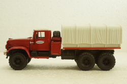 Краз-255В баластний тягач, борт з тентом, червоний, Наш Автопром 1:43