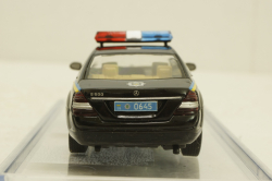 Mercedes S500 W221 black, милиция Украины, Конверсия 1:43