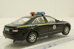 Mercedes S500 W221 black, милиция Украины, Конверсия 1:43