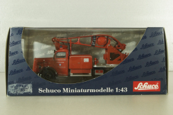 Mercedes L6600 fire engine with a crane, 03101, Schuco 1:43
