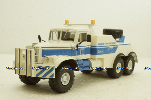 Краз-255Б БРО-200 Эвакуатор білий, Н945, Наш Автопром 1:43