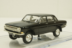 Газ-24 Волга 4х4 полноприводный, черная, Конверсия 1:43