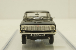 Газ-24 Волга 4х4 полноприводный, черная, Конверсия 1:43