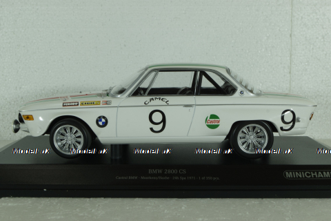 BMW 2800 CS #9 24h Spa 1971 Moorkens, Haxhe, 24H SPA 1971, 155712709, Minichamps 1:18